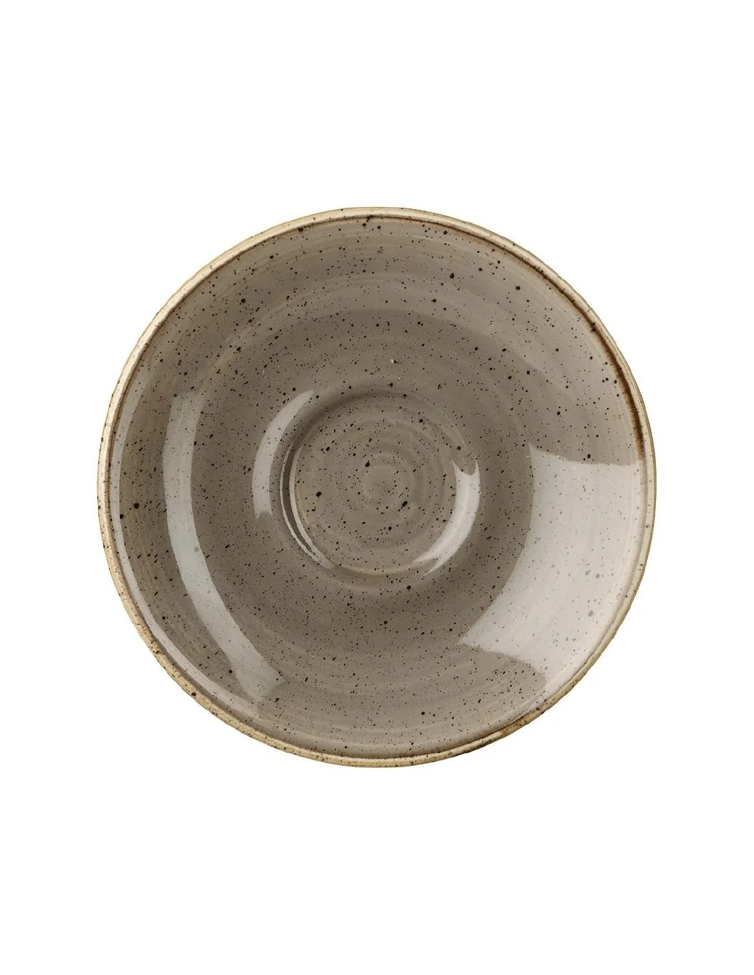 Soucoupes pour tasses à espresso Churchill Stonecast Peppercorn Grey 118mm (Lot de 12)