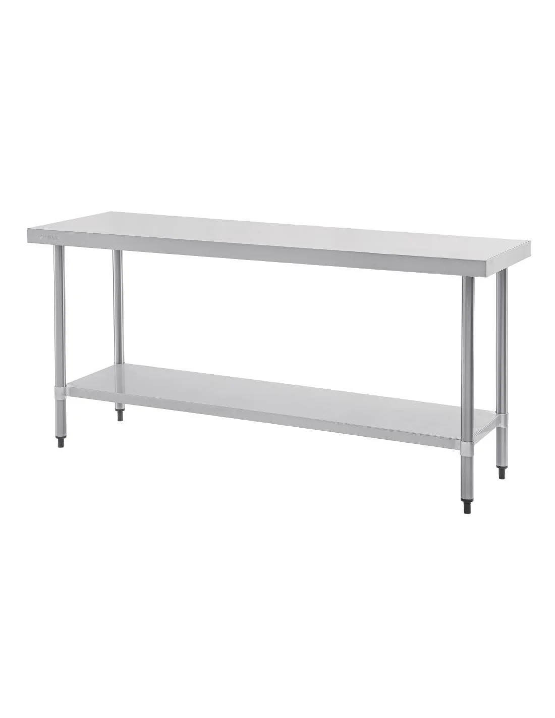 Table de préparation sans rebord en acier inoxydable Vogue 1800 x 600mm