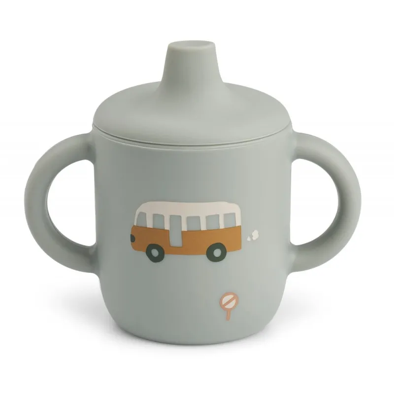 taza silicona liewood neil vehicles/dove blue