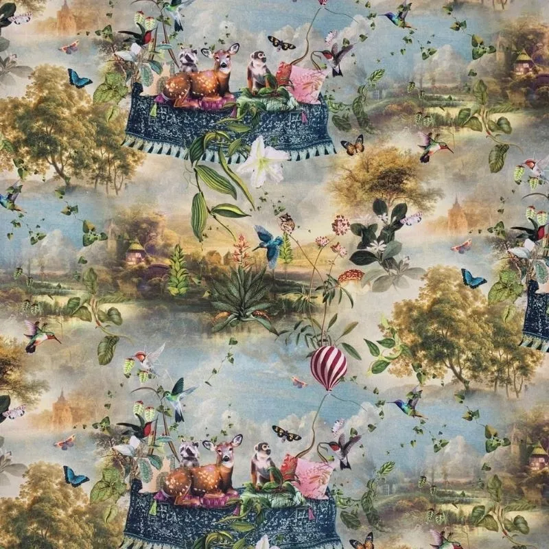 Tissu Bachette Tapis Volant Multico