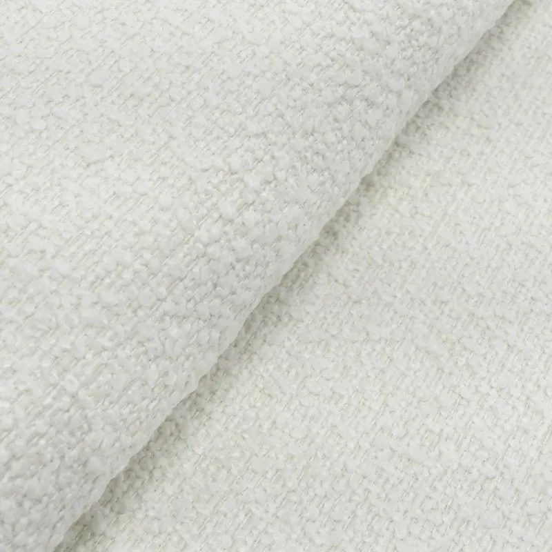 Tissu Bouclette Raisa Blanc