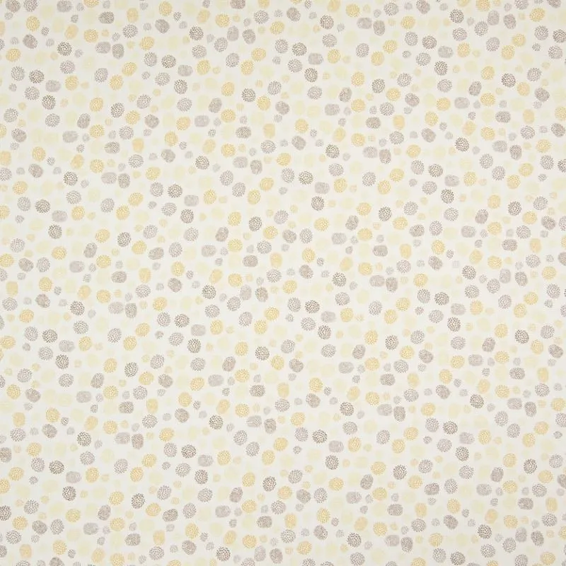 Tissu Coton Imprimé Bio Pois Ocre