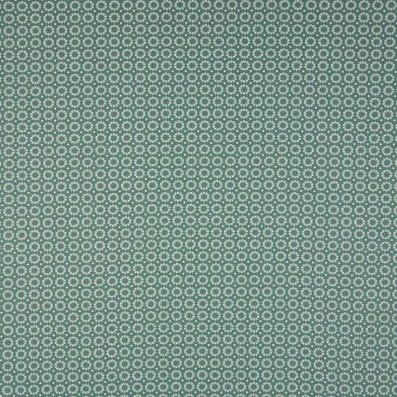 Tissu Coton Imprimé Cercle Fond Vert