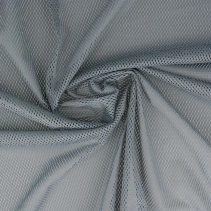 Tissu Filet Mesh Gris Moyen