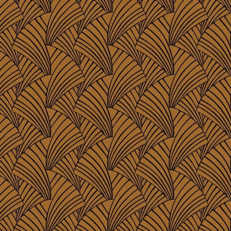 Tissu Franklin Jacquard Jaune Foncé