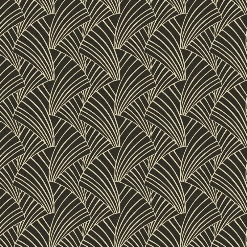 Tissu Franklin Jacquard Noir