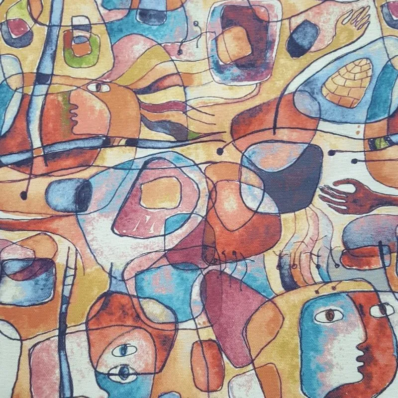 Tissu Imprimé Melan