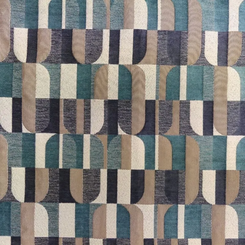 Tissu Jacquard Cordoba Bleu Canard