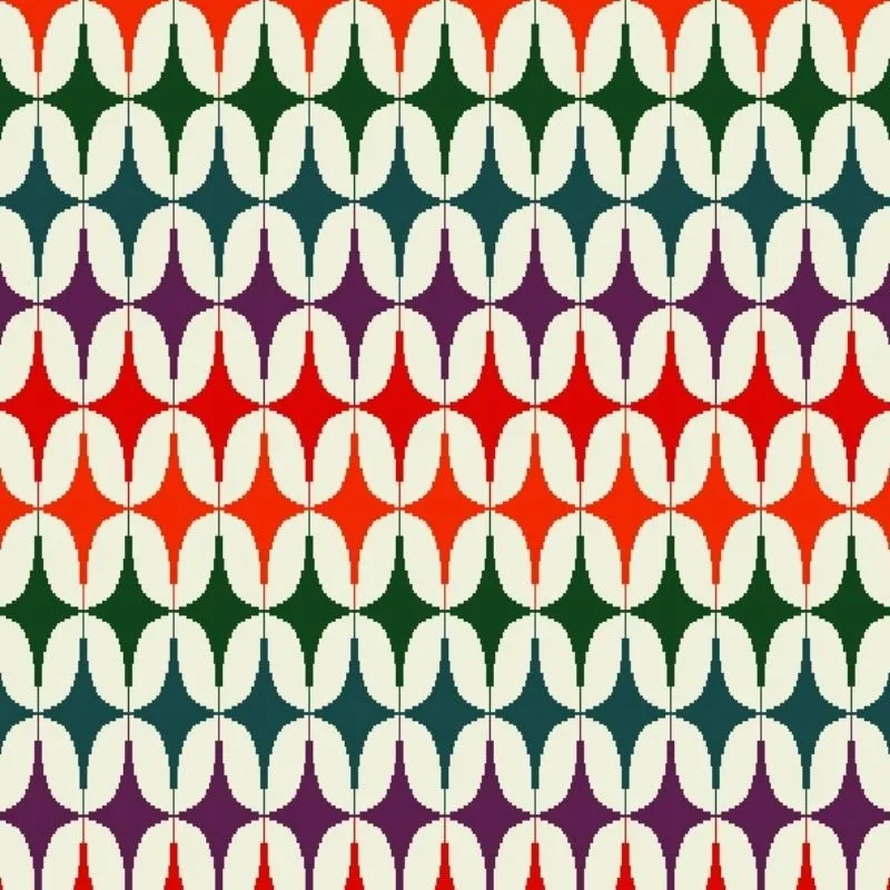 Tissu Jacquard Geo Multico