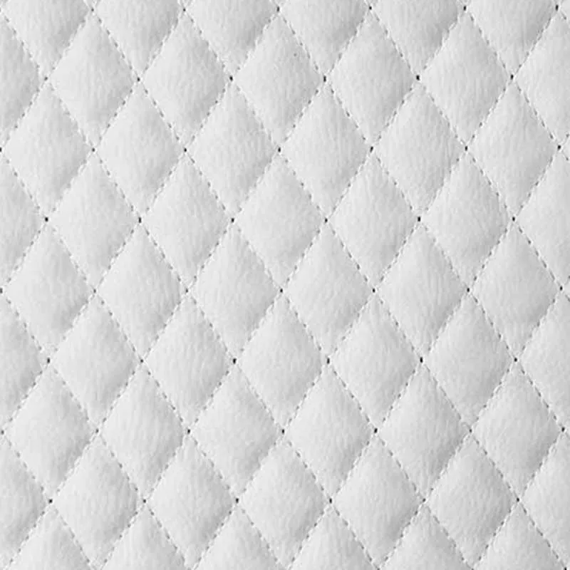 Tissu Simili Matelassé Blanc