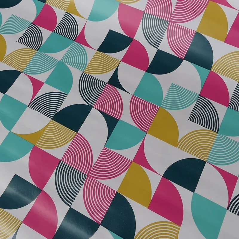 Tissu Toile Ciree Colormix Blanc