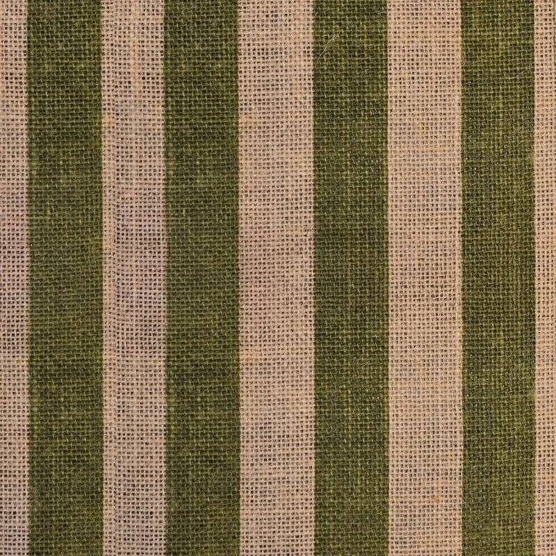 Tissu Toile de Jute Imprimée Porto Kaki