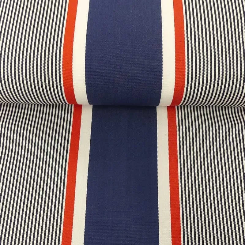 Tissu Toile Transat Playa St Brieux Rouge