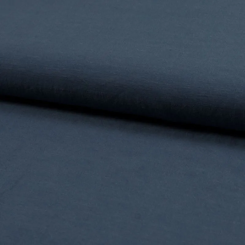 Tissu Toile Unie Bleue
