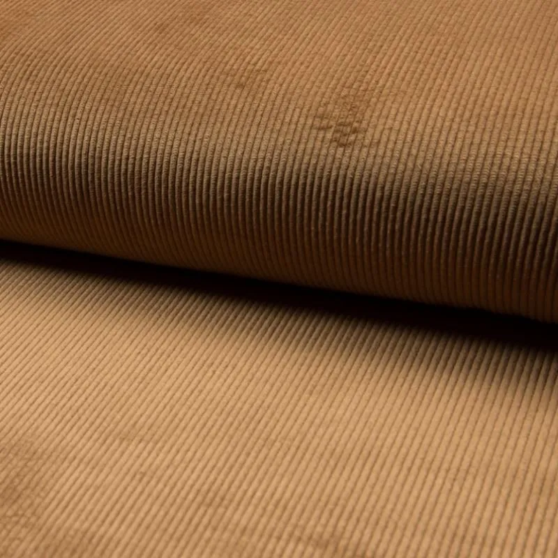 Tissu Velours Côtelé Camel