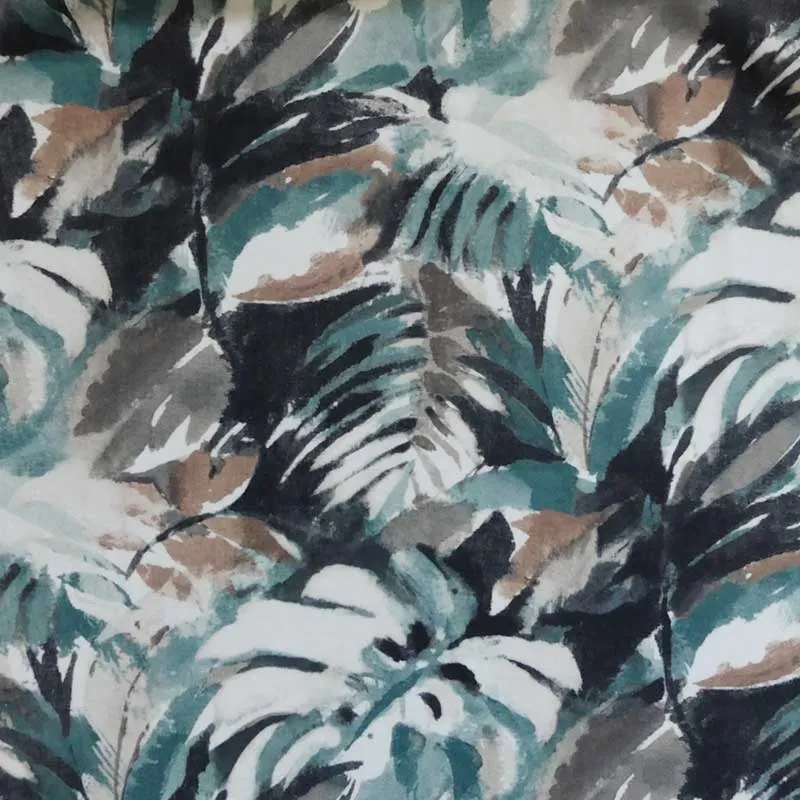 Tissu Velours Imprimé Kenzo Vert