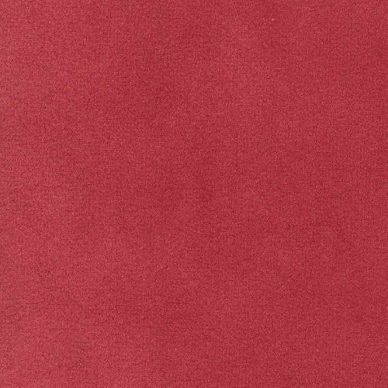 Tissu Velours Uni Cindy Rouge