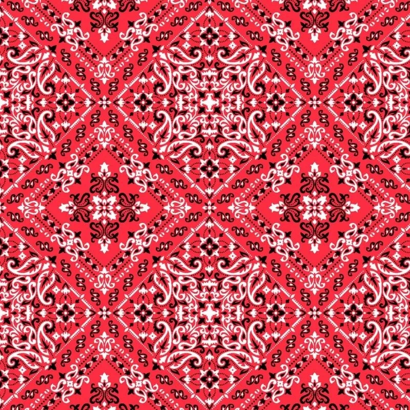 Tissu Viscose Imprimé Nana Rouge