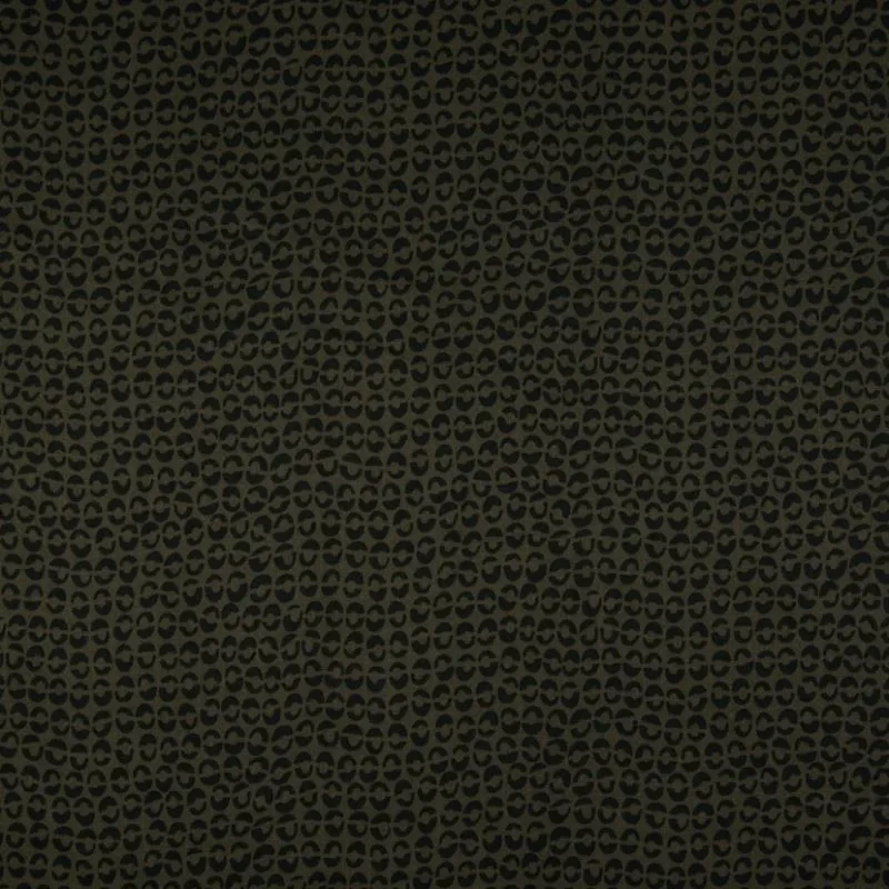 Tissu Viscose Twill Imprimé Point Kaki