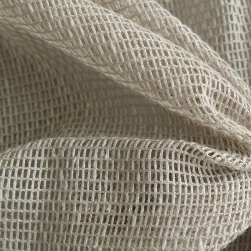 Tissu Voilage Filet Uni Origina Coloris Lin