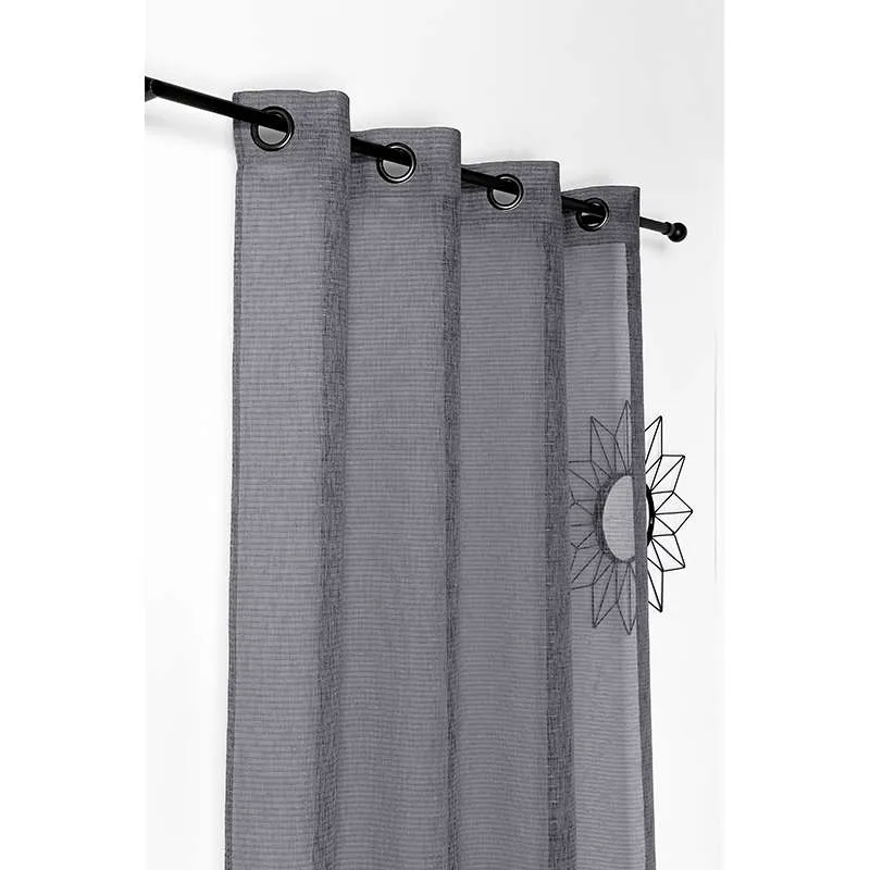 Tissu Voilage Saphir Gris