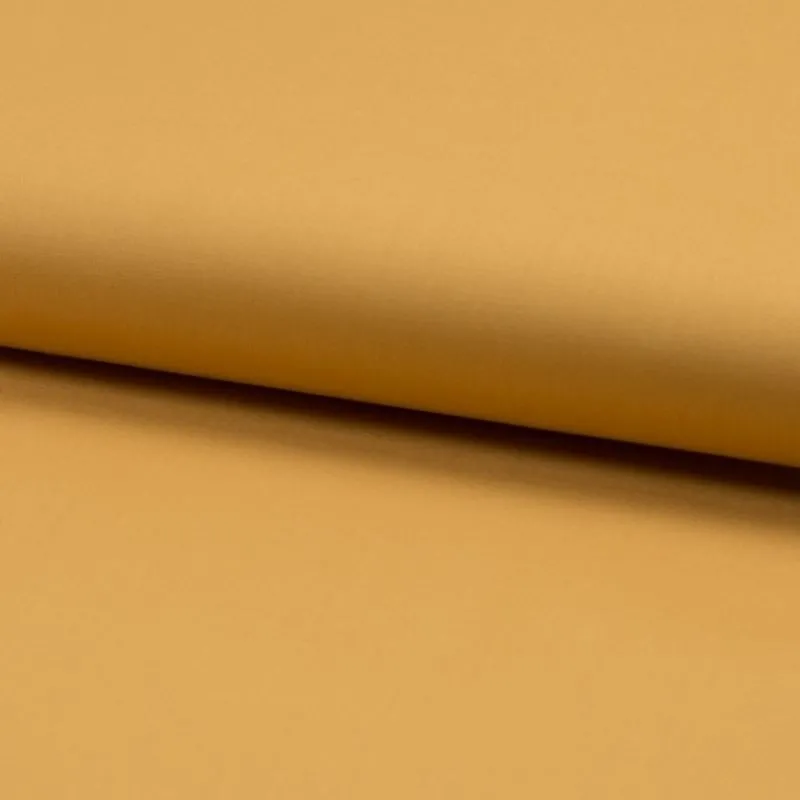 Tissu Voile de Coton Toucher Soie Ocre
