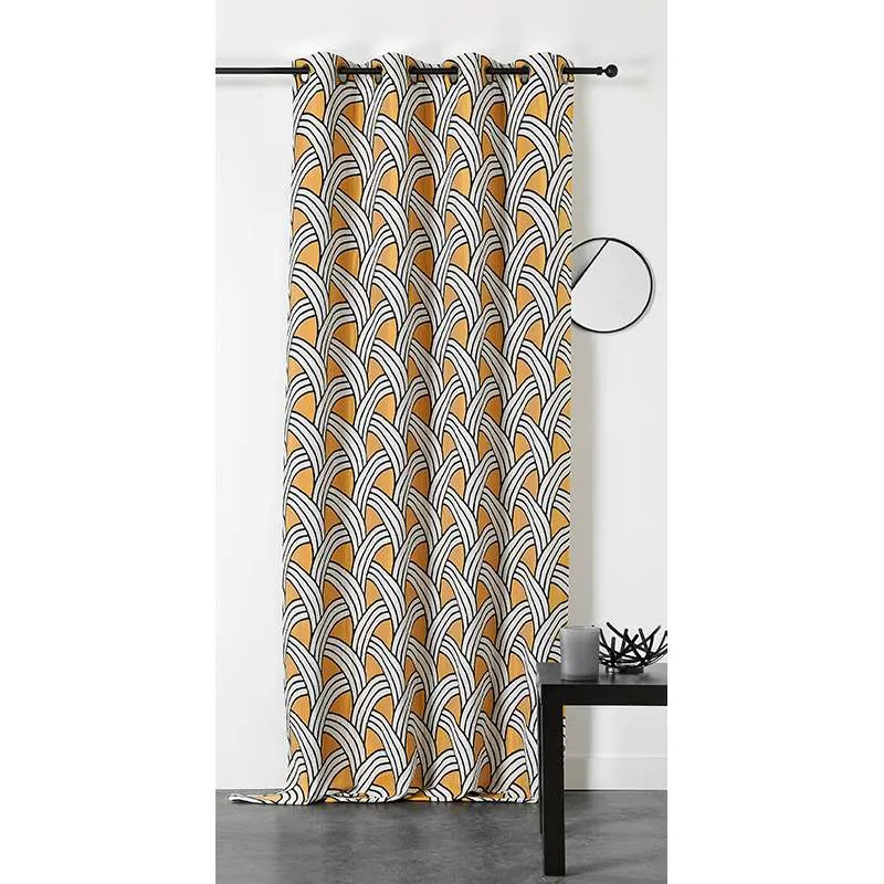 Tissu Walter Jacquard Moutarde