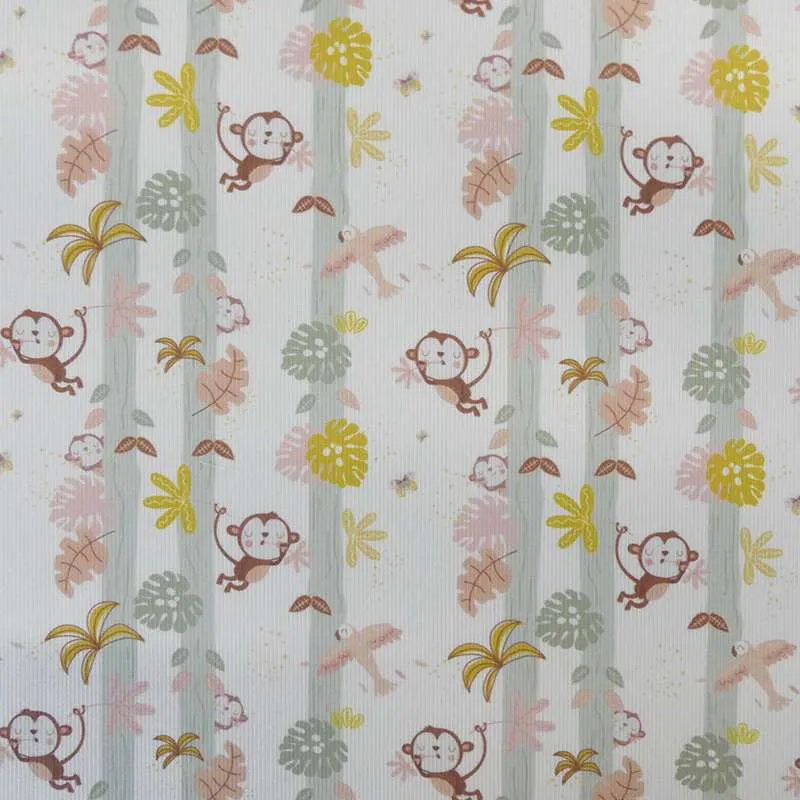 Tissu Wanda Piqué Singe Multico