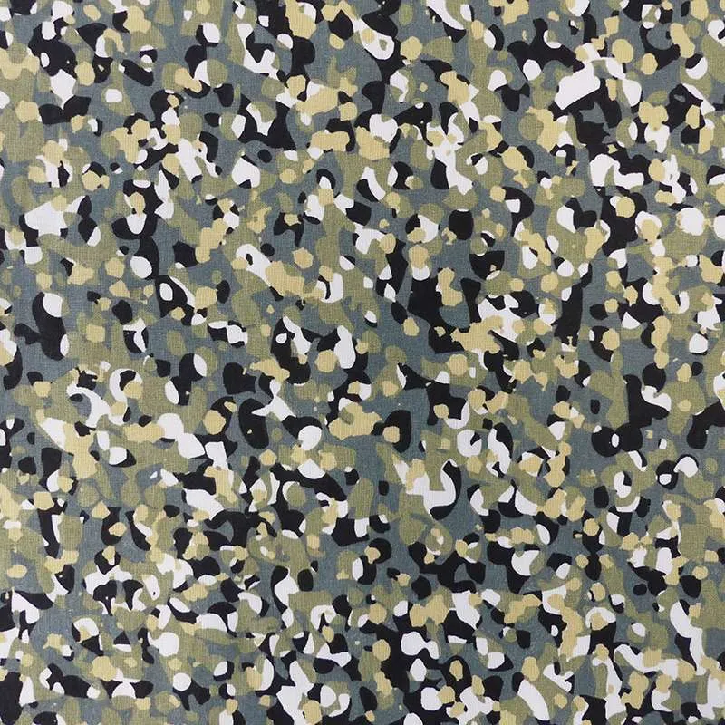 Tissu Woodland Cretonne Petrole