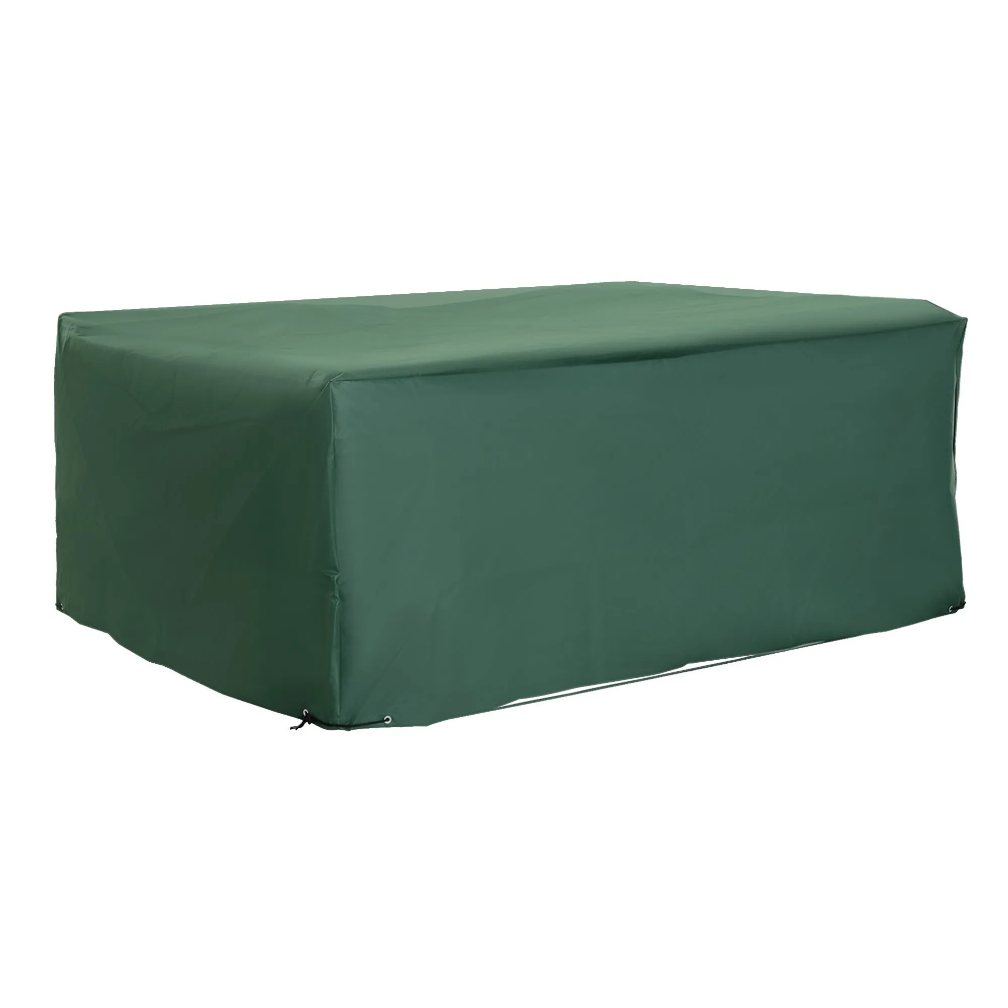 245 x 165 x 55 cm Outdoor Garden Furniture Cover Green Waterproof Anti-UV 600D Heavy Duty Oxford Fabric Patio Furniture Cover for Rectangular Sofa Table Set