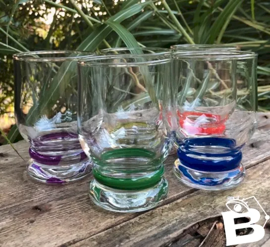 Verres à eau vintage
