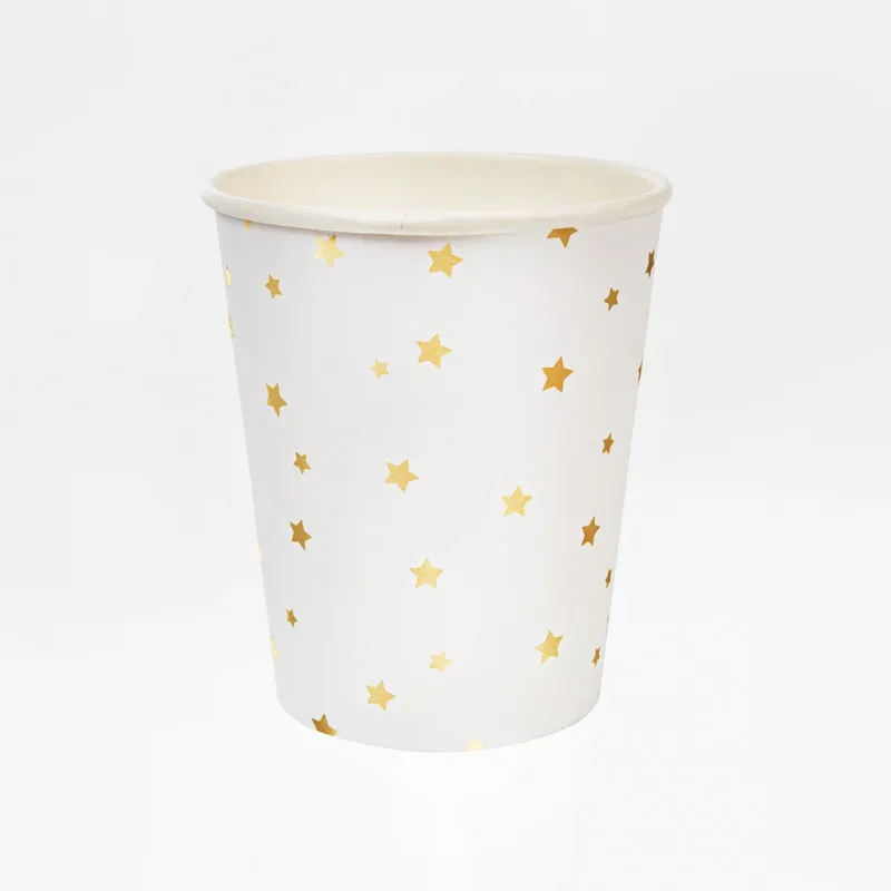 verres en papier gold star