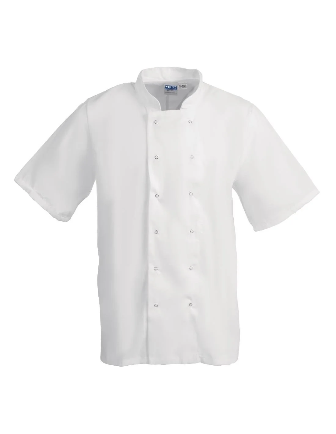 Veste de cuisine Whites Boston manches courtes blanche M