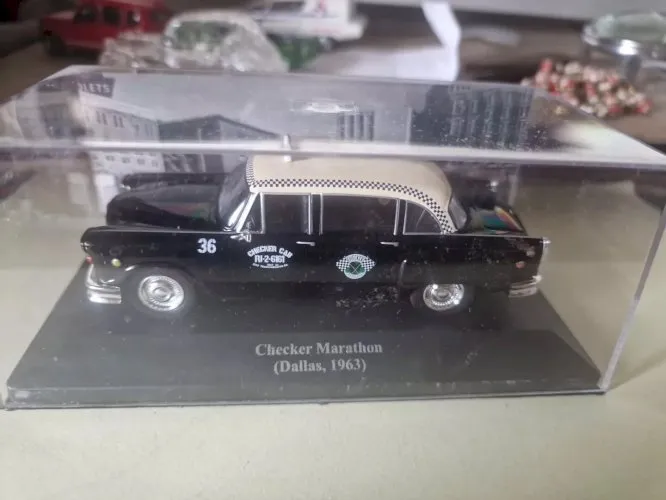 Voiture Taxi Checker Marathon Dallas 1963 1/43