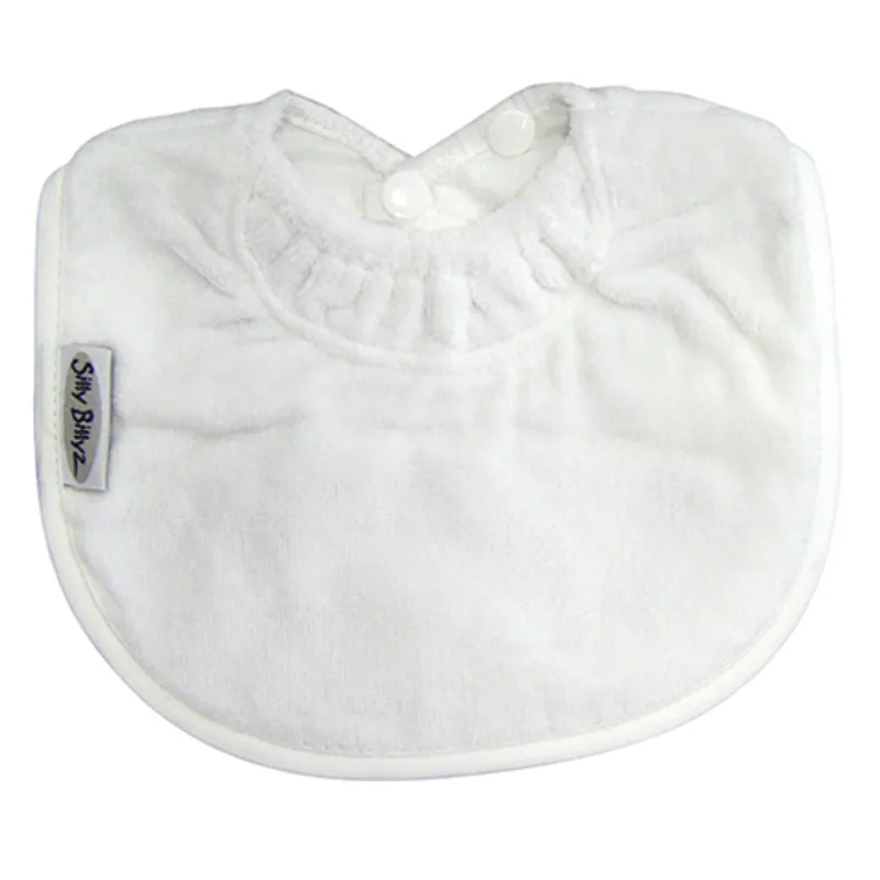 white silly billyz bib (0m-2a)