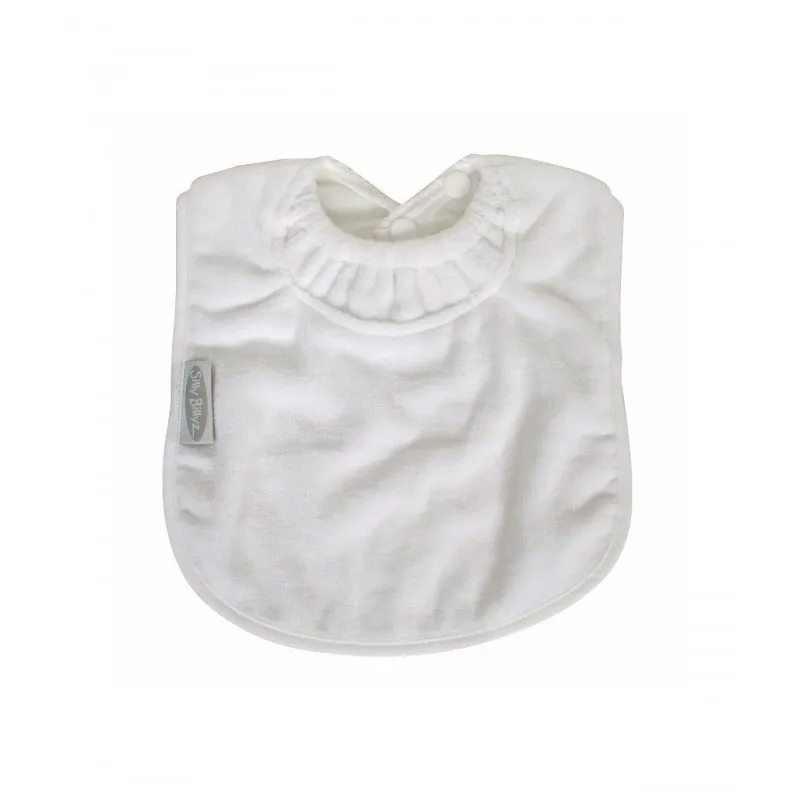 white silly billyz bib (6m-3y)