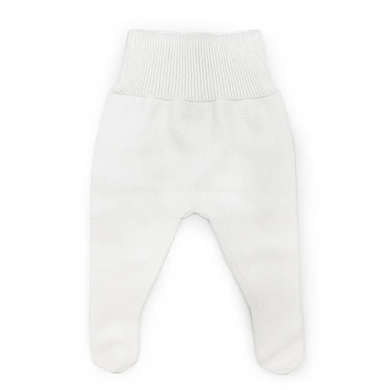 white tricot baby gaiter