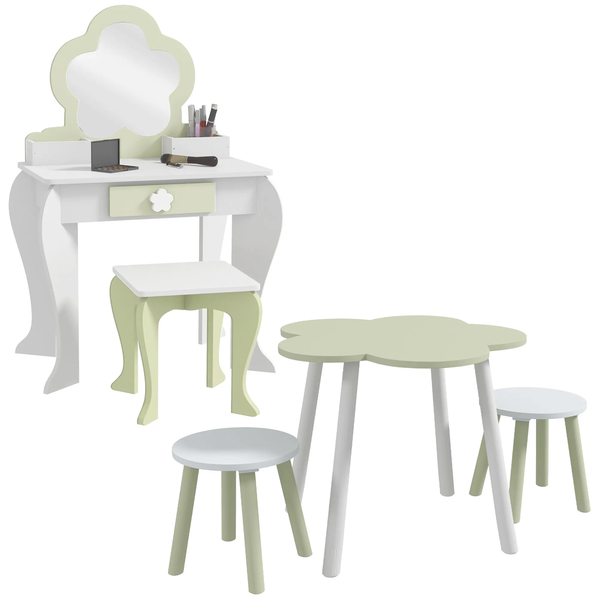 5 PCs Kids Furniture Set Flower Design for 3-5 Years