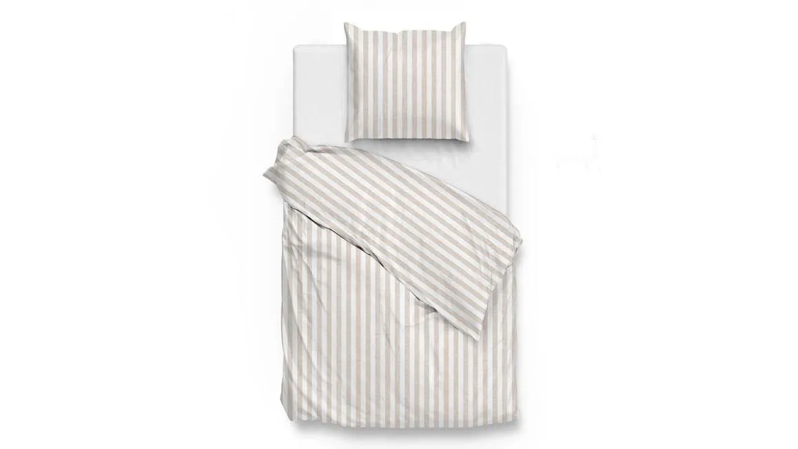 Zohome Banda di Lino housse de couette beige