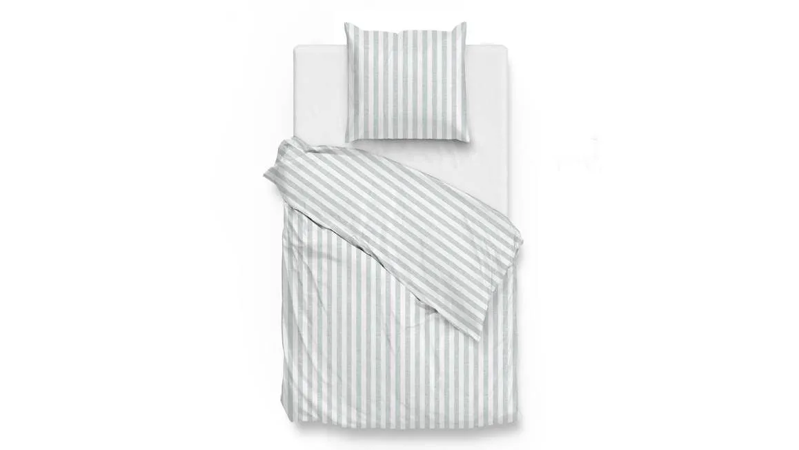 Zohome Banda di Lino housse de couette vert menthe