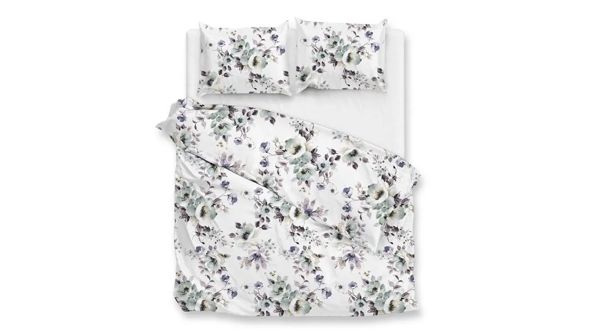 Zohome Celia housse de couette en flanelle blanc