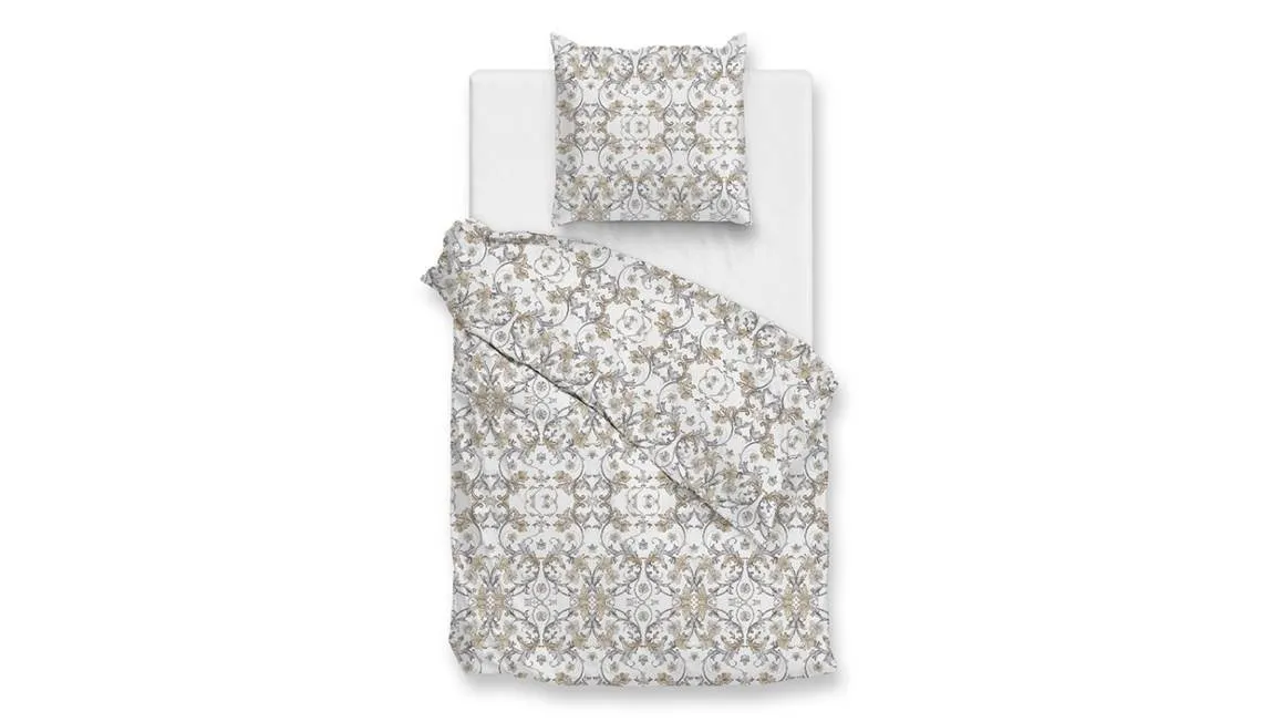 Zohome Fausto housse de couette gris