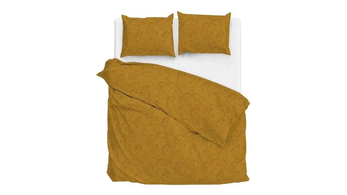 Zohome Fiori di Satinado housse de couette ocre
