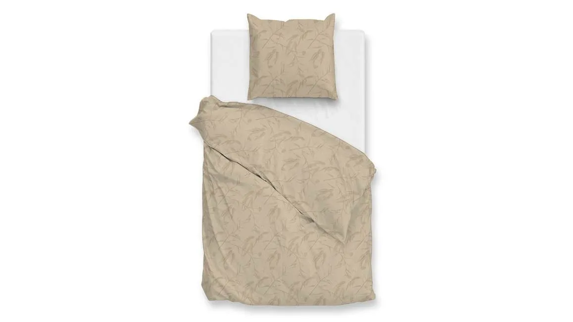 Zohome Fiori di Satinado housse de couette sable