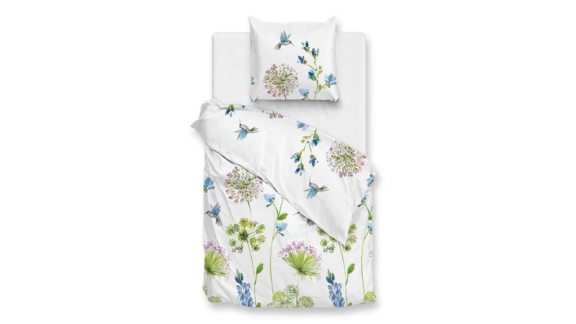 Zohome Kolie housse de couette blanc