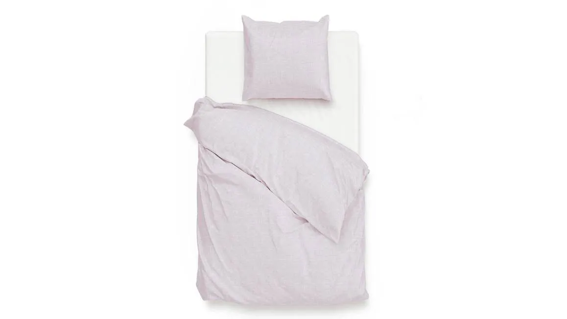 Zohome Lino housse de couette gris lilas