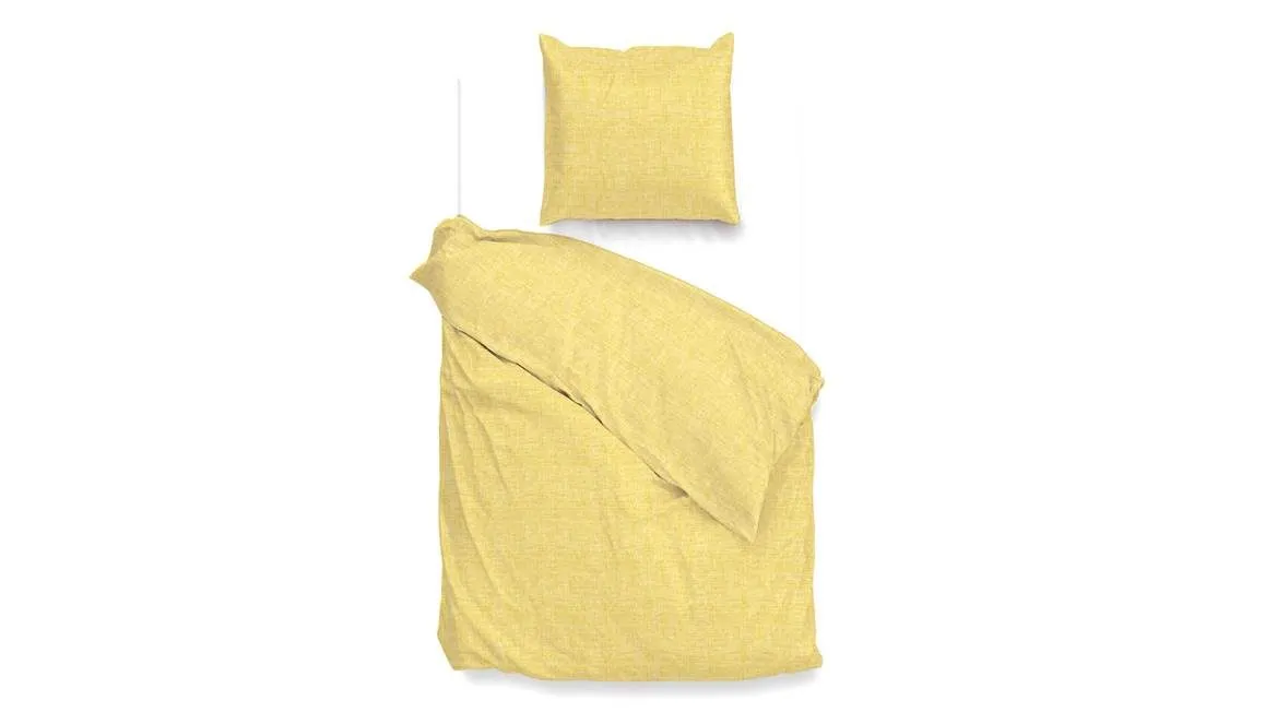 Zohome Lino housse de couette jaune