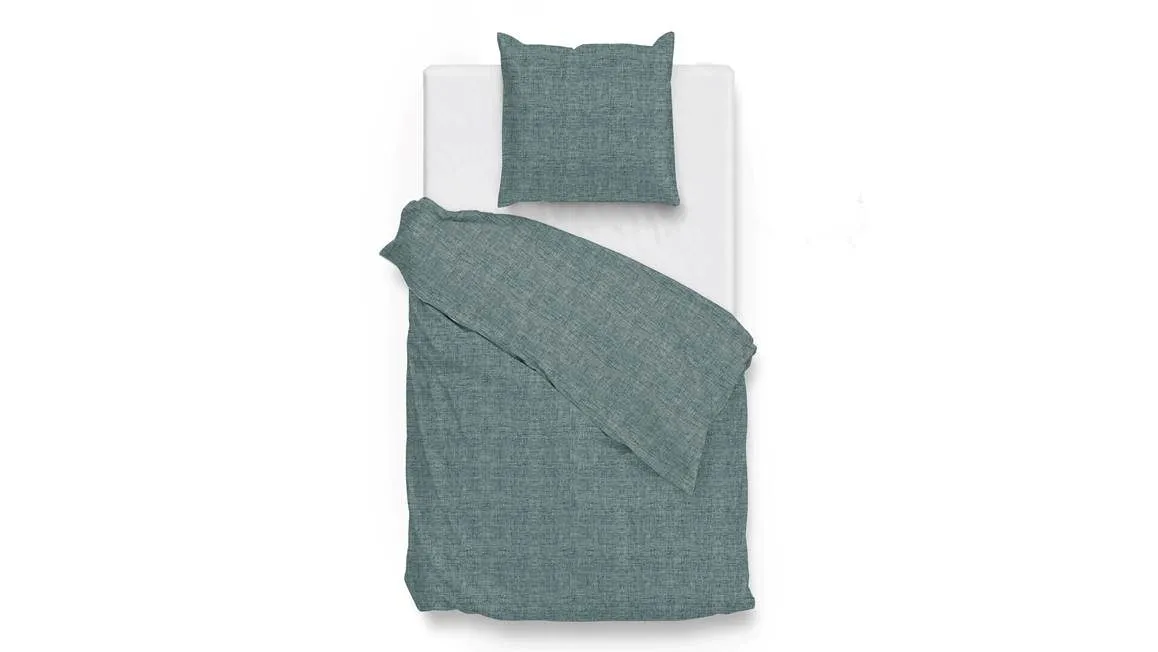 Zohome Lino housse de couette vert émeraude