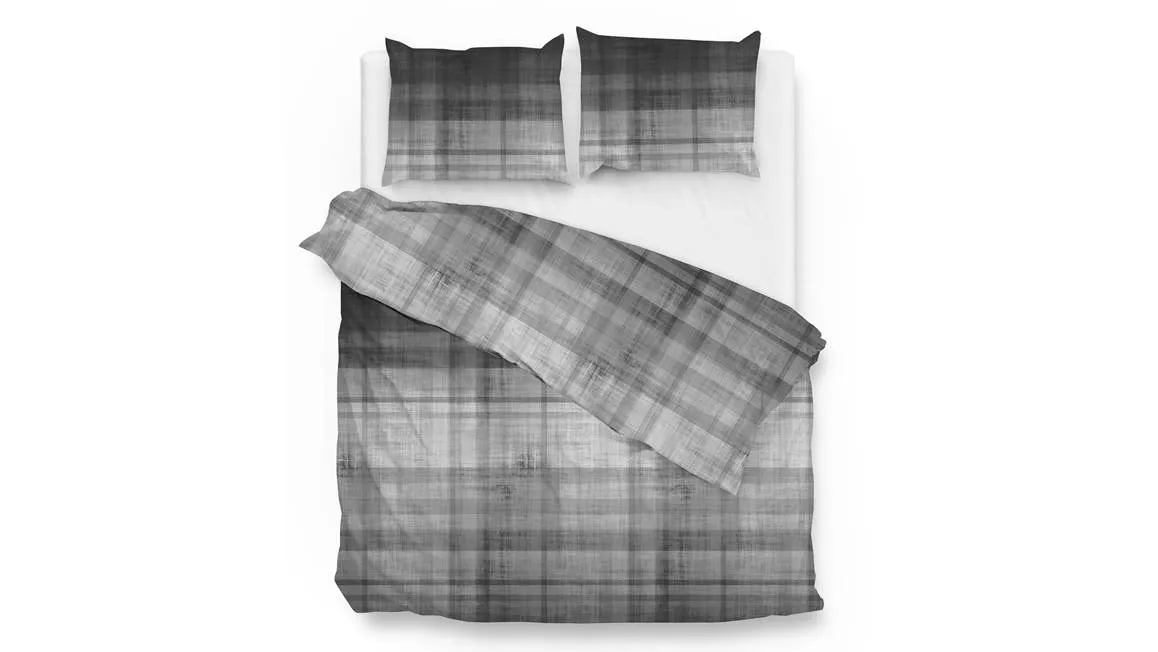 Zohome Marley housse de couette en flanelle noir