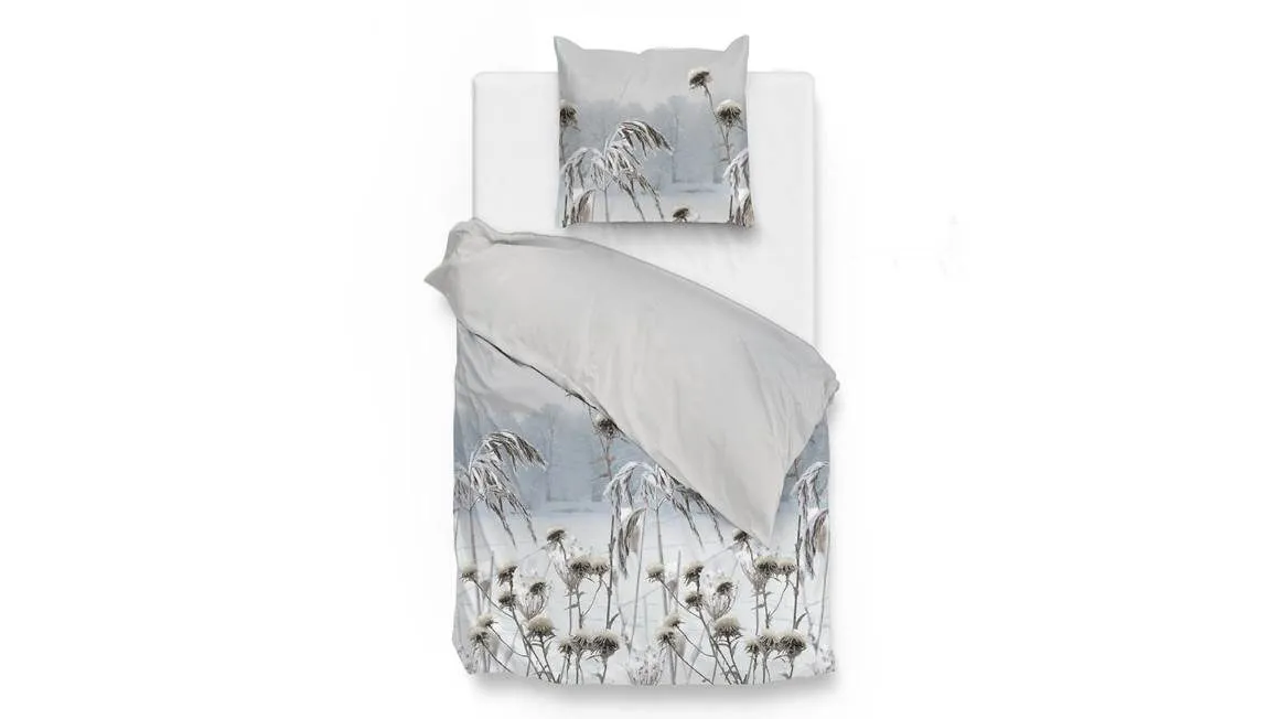 Zohome Nashwa housse de couette en flanelle bleu